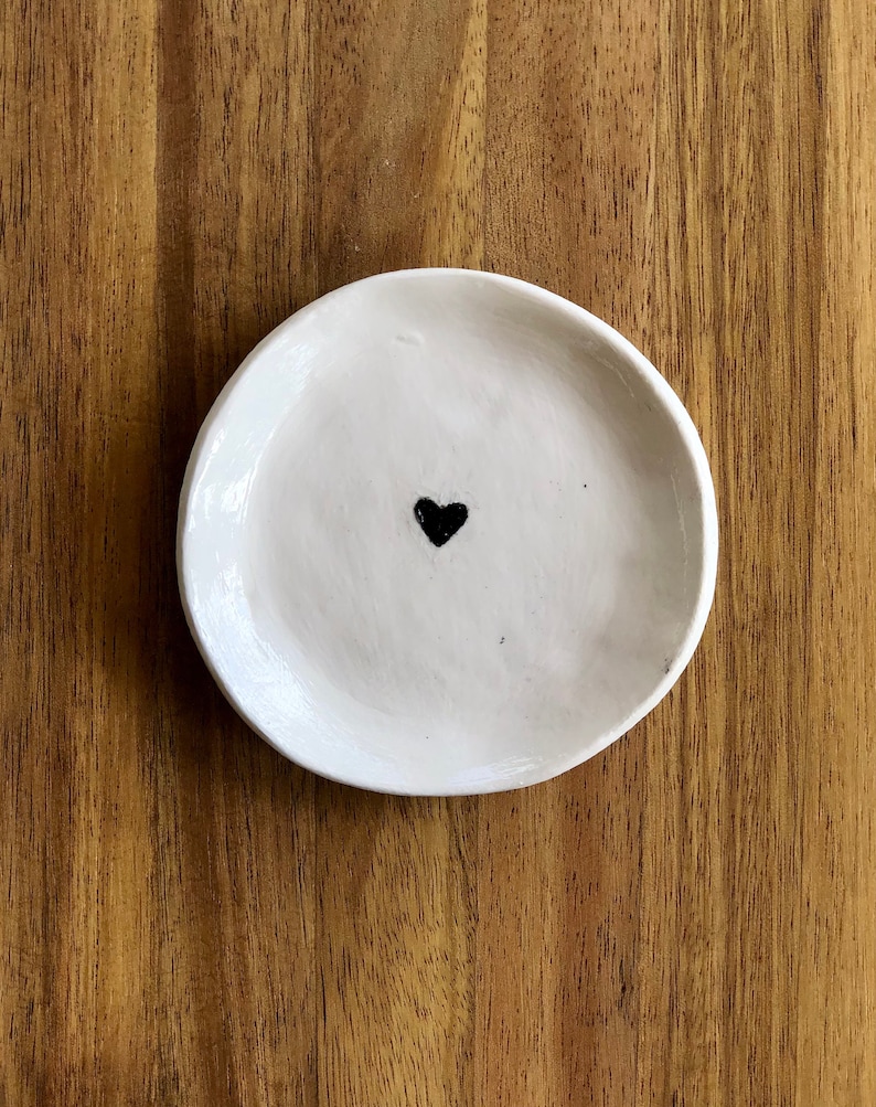 Clay Ring Dish Anniversary Gift Gifts Ring Dish Trinket Dish Handmade Gifts for Her Wedding Gift