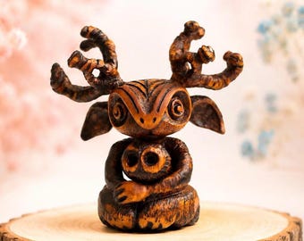 タピオの森の神像：フィンランドの木彫り、異教の装飾 - Etsy 日本