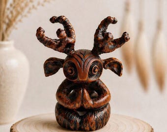 タピオの森の神像：フィンランドの木彫り、異教の装飾 - Etsy 日本