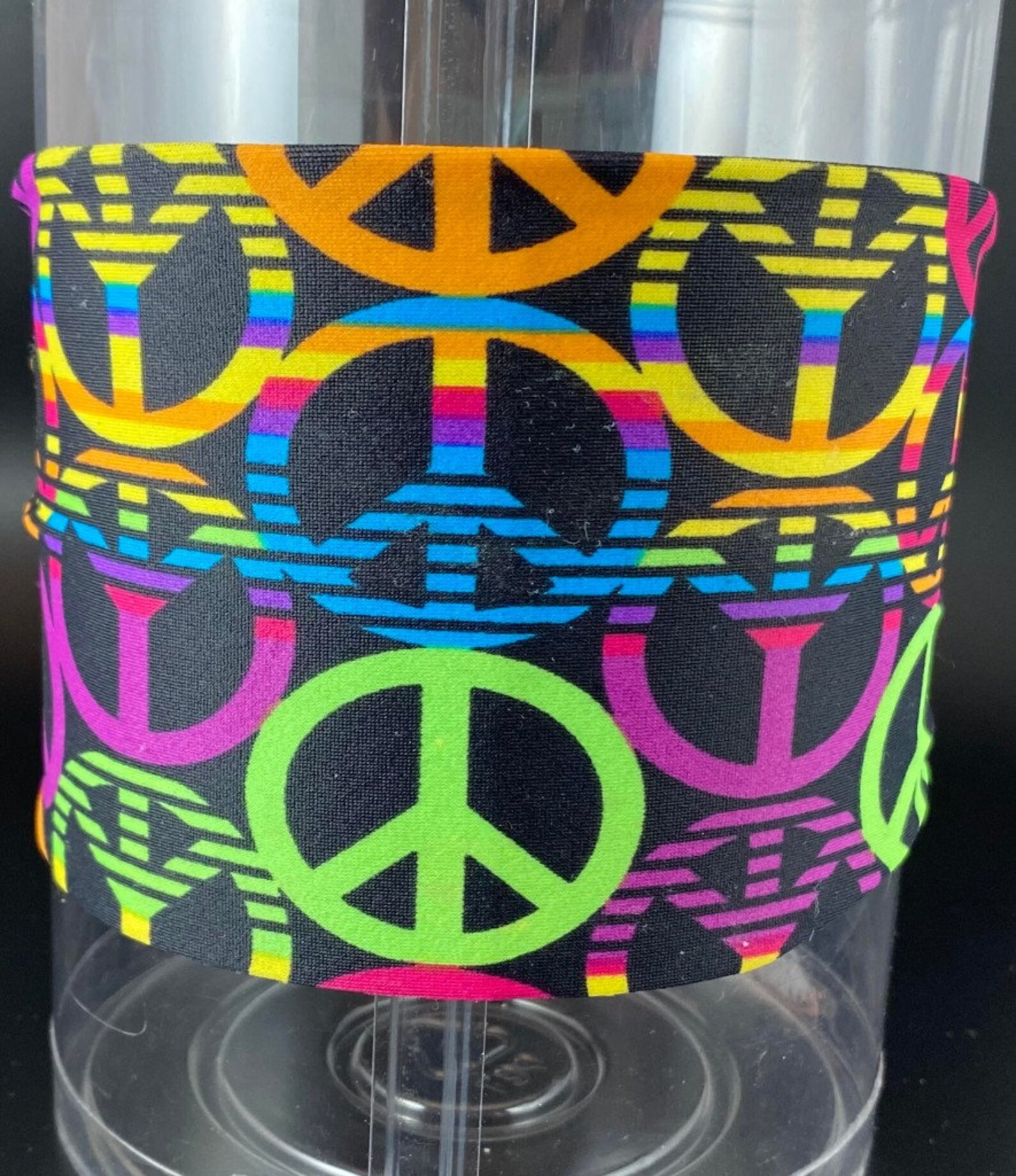 Multi-Colored Peace Sign Headband | Etsy