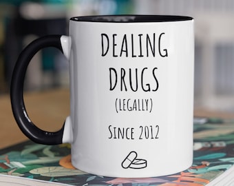 Taza de farmacéutico, regalo personalizado de 11 o 15 oz.