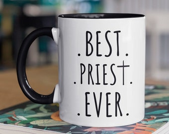 Priest Mug - Cadeau personnalisé pour prêtre - 11 ou 15 oz