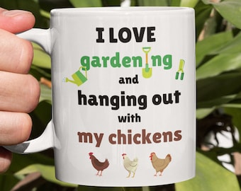 Taza de jardinería, regalo personalizado para jardineros, 11 o 15 oz.