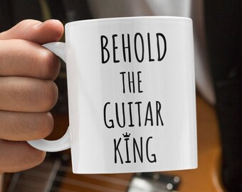 Taza de guitarra para guitarrista - Regalo para guitarrista 11 o 15 oz.