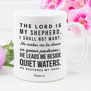 Psalm 23 Christian Coffee Mug Gift