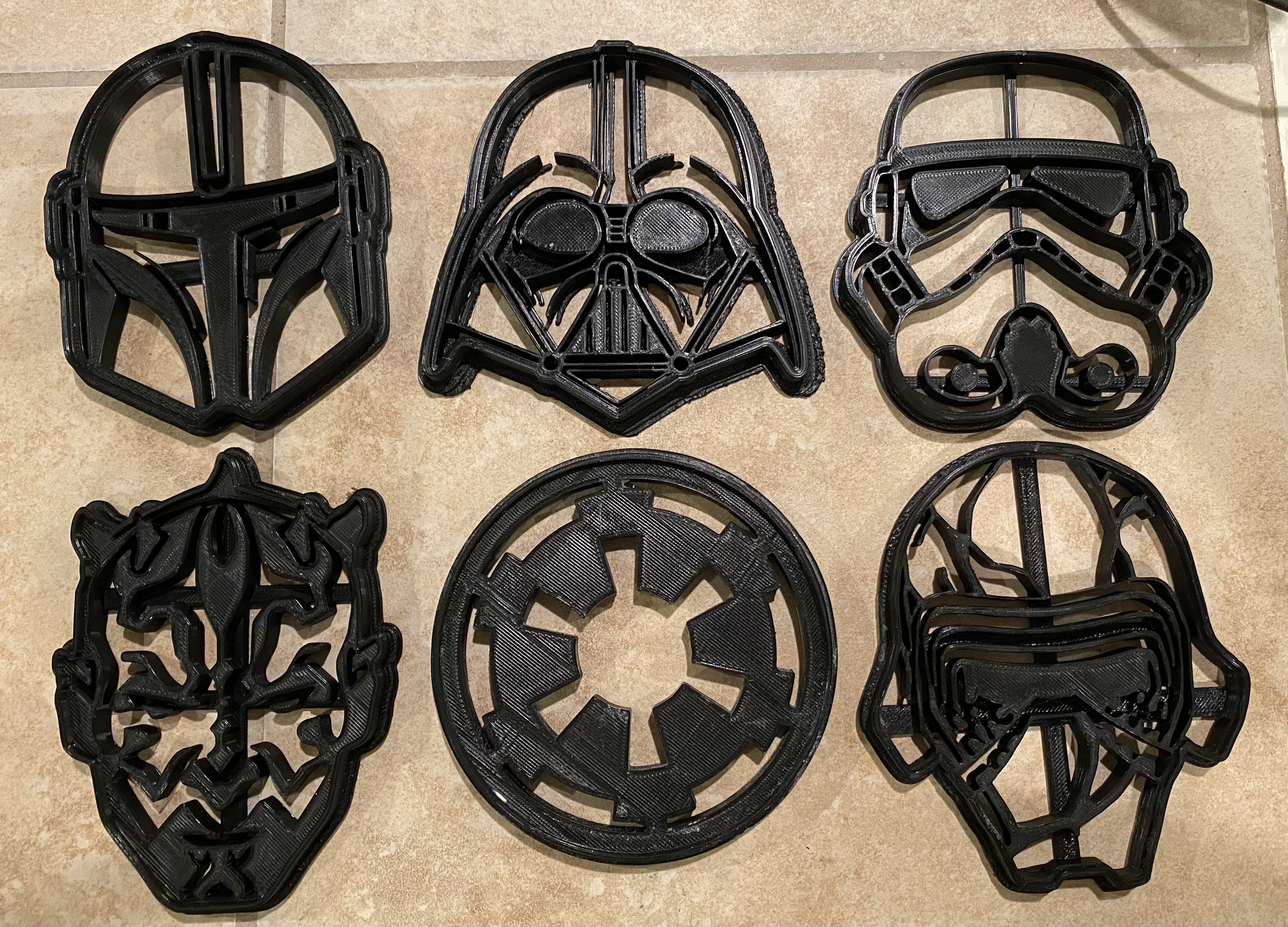 Star Wars Cookie Cutters Galactic Empire Collection Darth Etsy