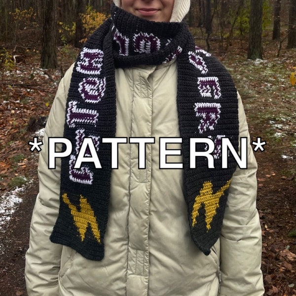 Fiona Apple "Fetch The Bolt Cutters" inspired scarf *PATTERN ONLY*