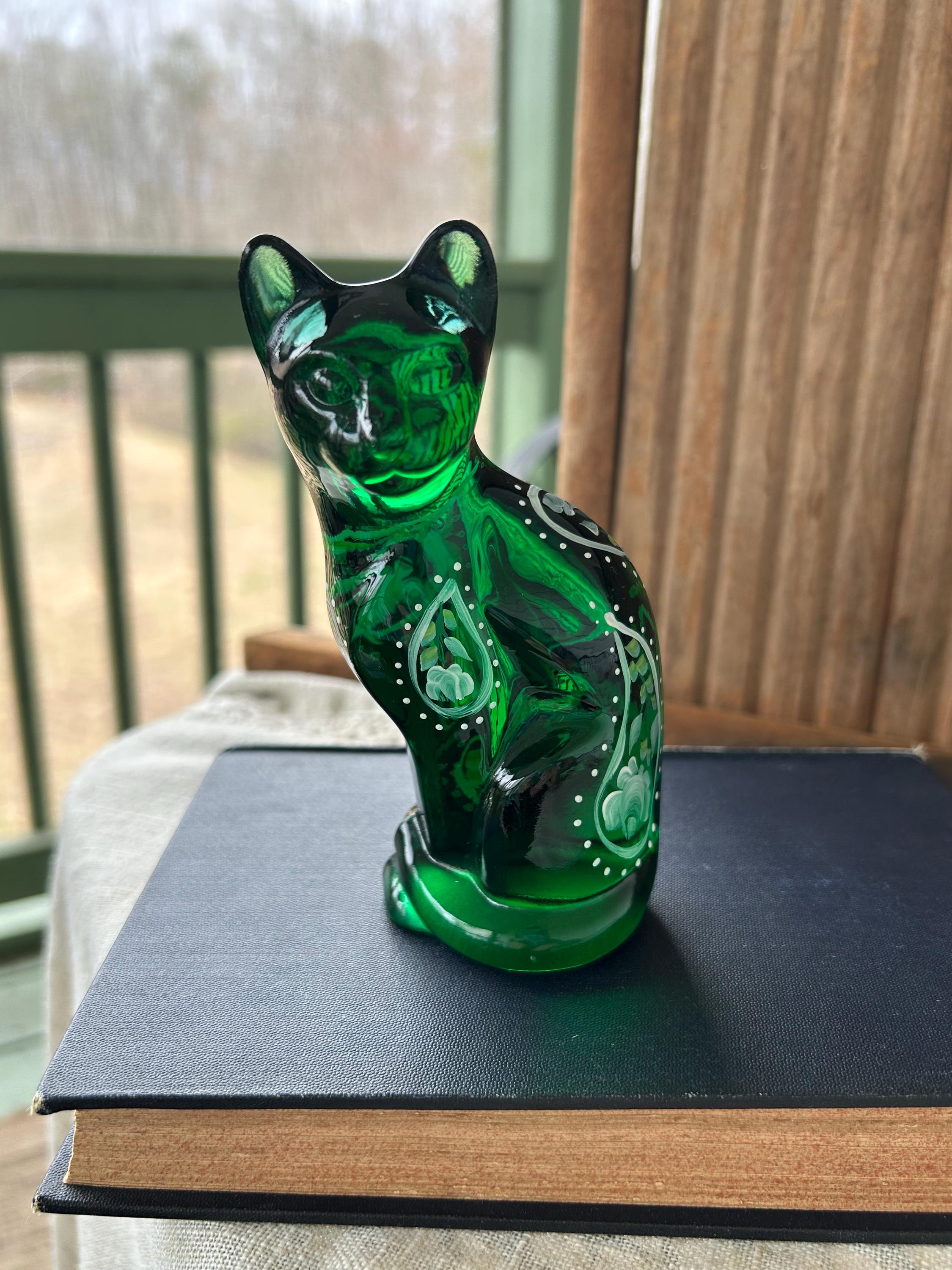 Green Fenton Glass - Etsy