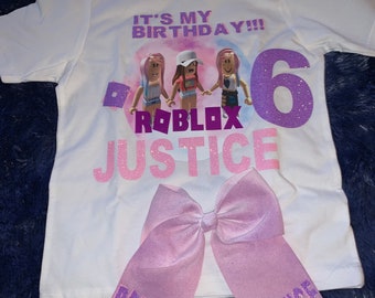 Roblox Birthday Shirt Etsy - pink team 10 shirt roblox