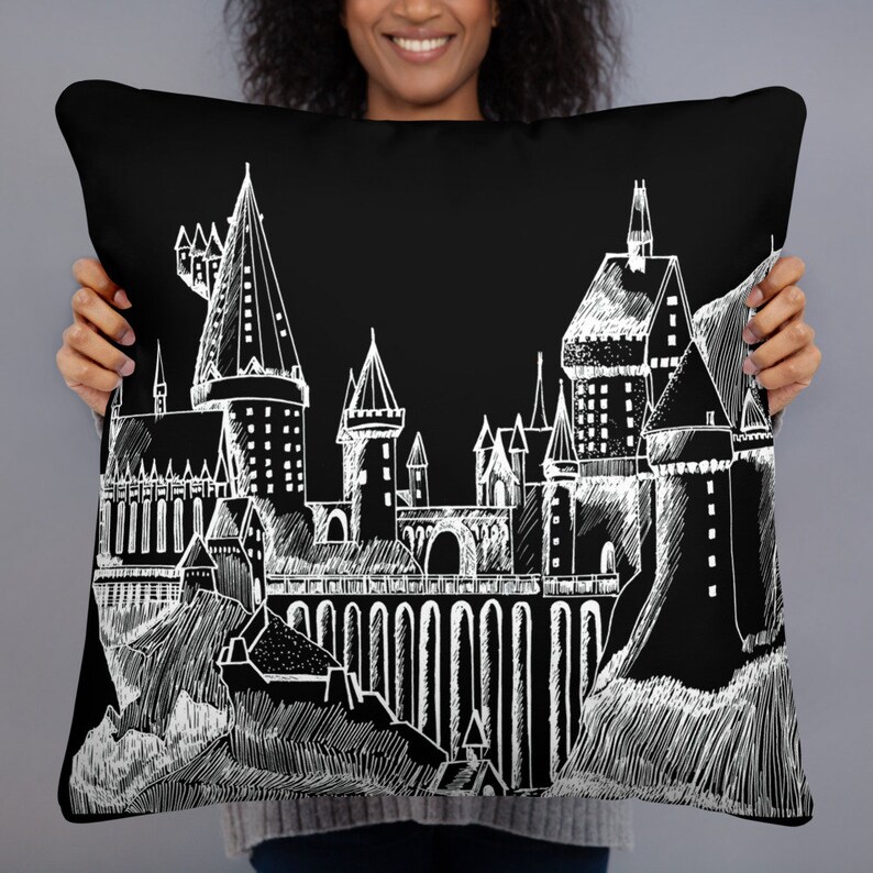 Hogwarts Castle Chair Pillow Harry Potter Throw pillow Harry Etsy