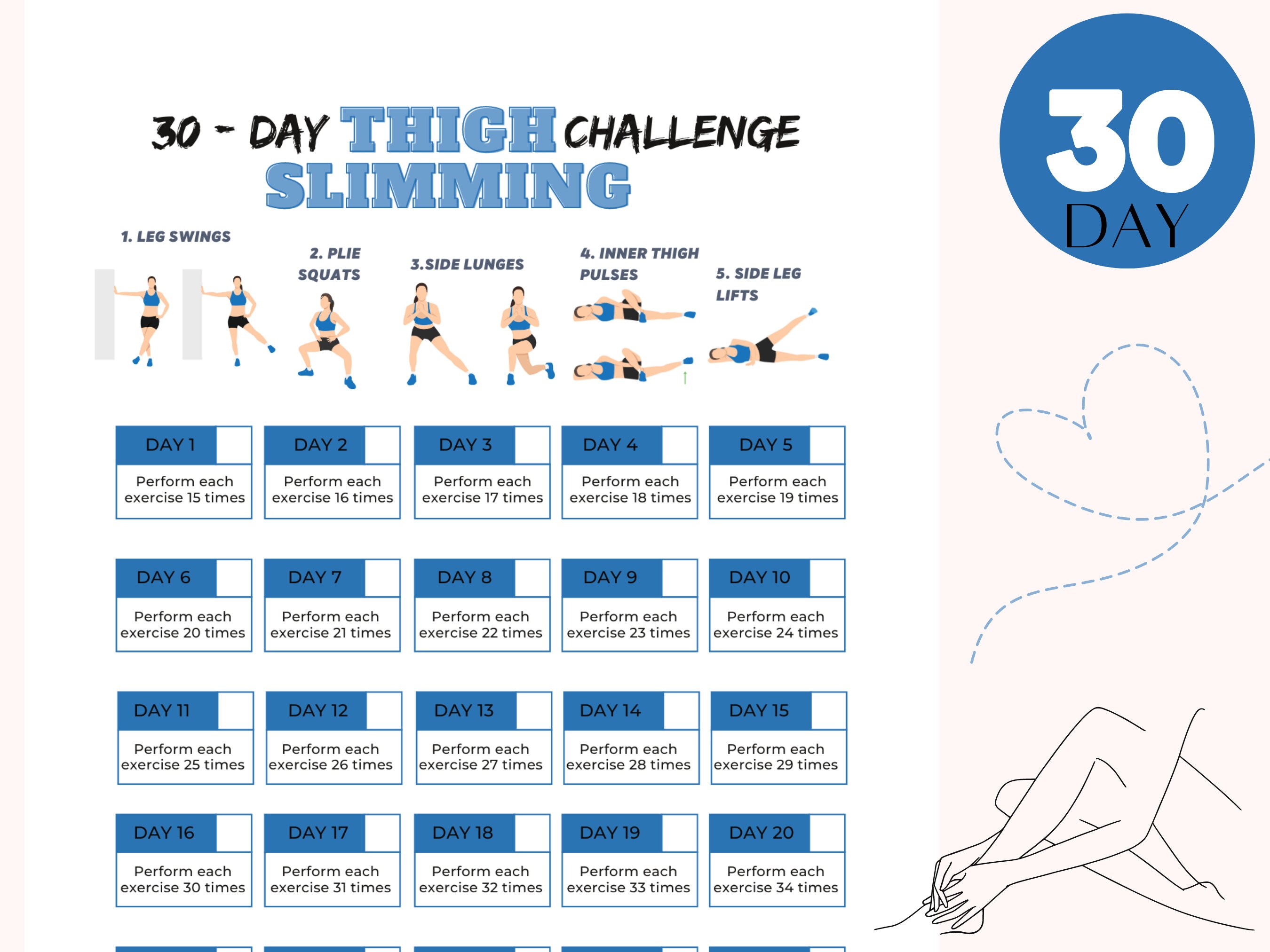 30 Day Thigh Challenge