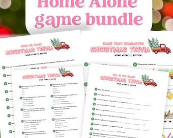 Christmas Movie Trivia Home Alone 1 Christmas Party Game Printable ...