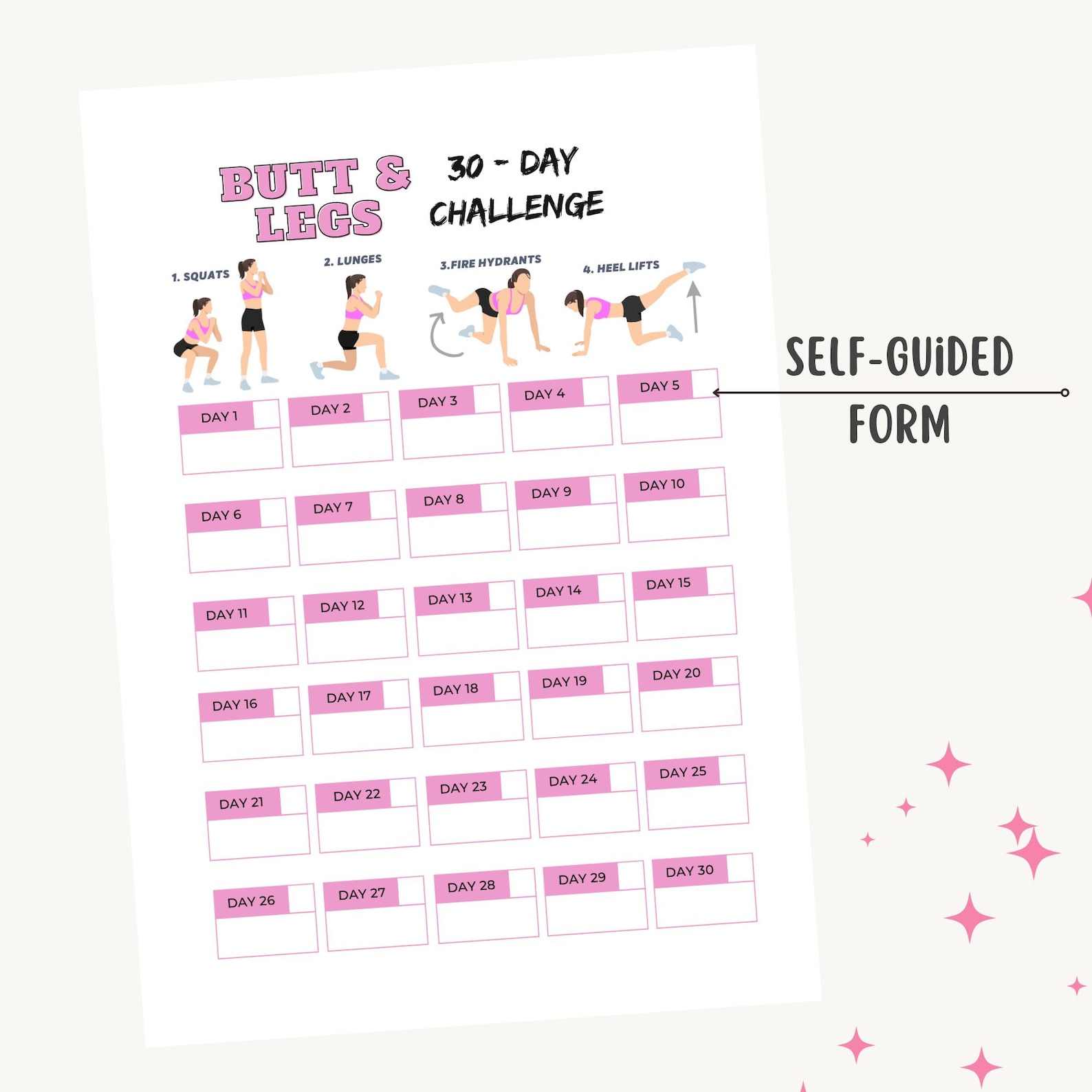 Get Fit for Summer With Our 30 Day Butt and Leg Challenge - PDF ...