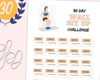 30 Day Wall Sit Challenge Before And After