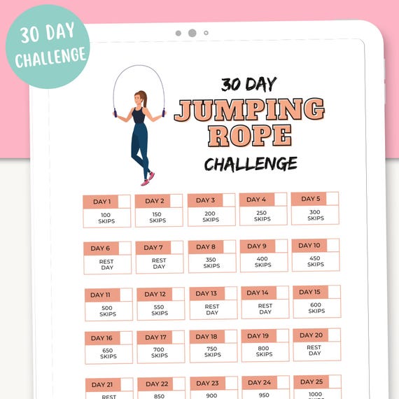 Weight loss 30 day jump rope challenge new arrivals