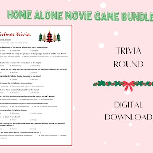 Printable Home Alone Trivia Game Christmas Party Games - Etsy