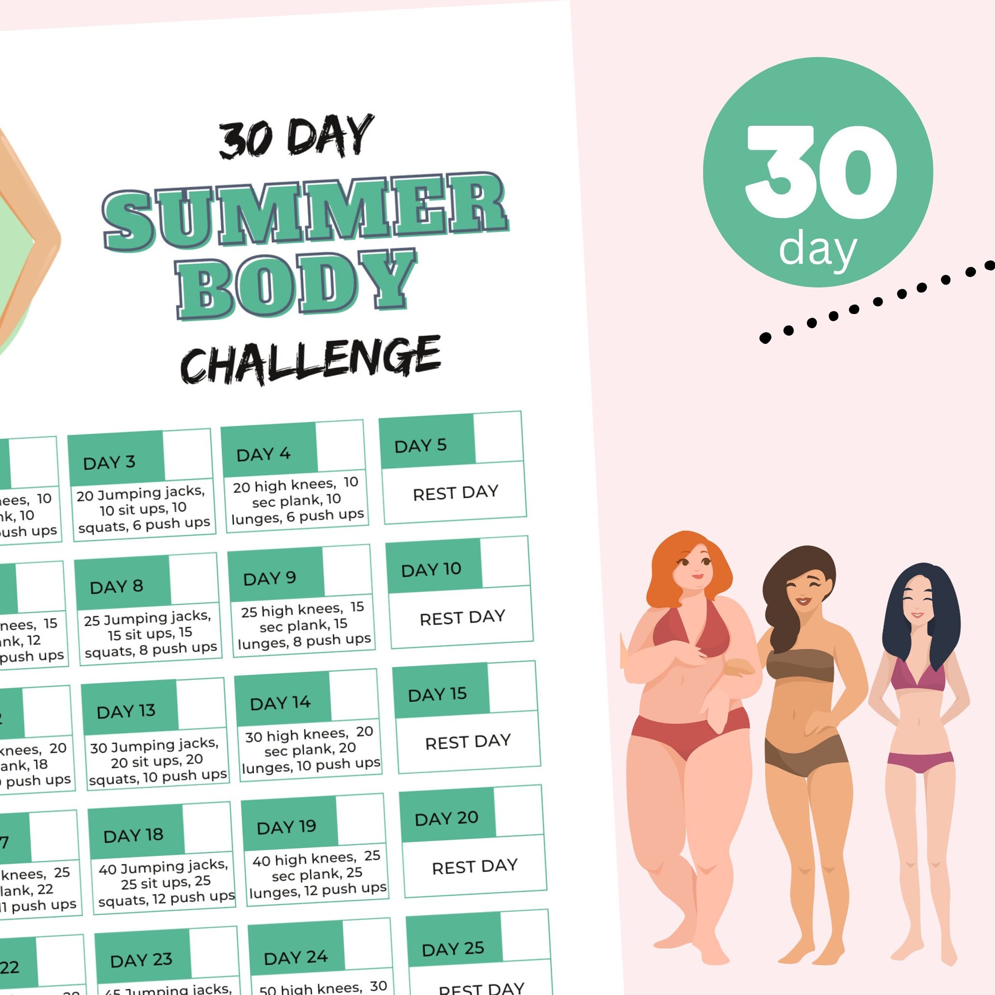 30 days jumping jacks challenge hotsell