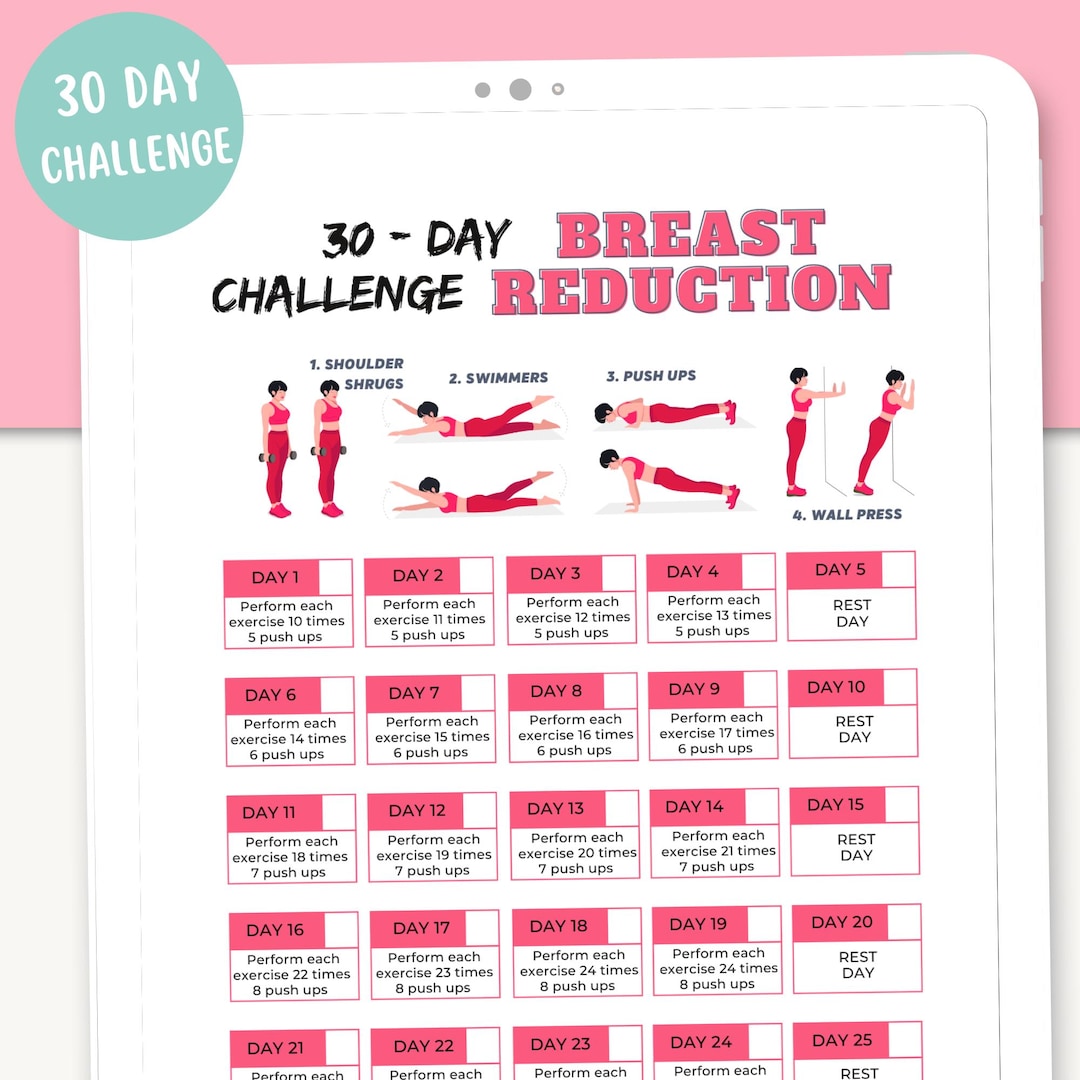Boob reduction workout sale
