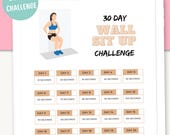 30 Day Sit Up Challenge PDF | Digital download | 30 day fitness challenge | Workout planner | Fitness motivation | Health and fitness