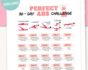 30 Day Abs And Buttocks Exercises 30 Day Perfect Abs Challenge