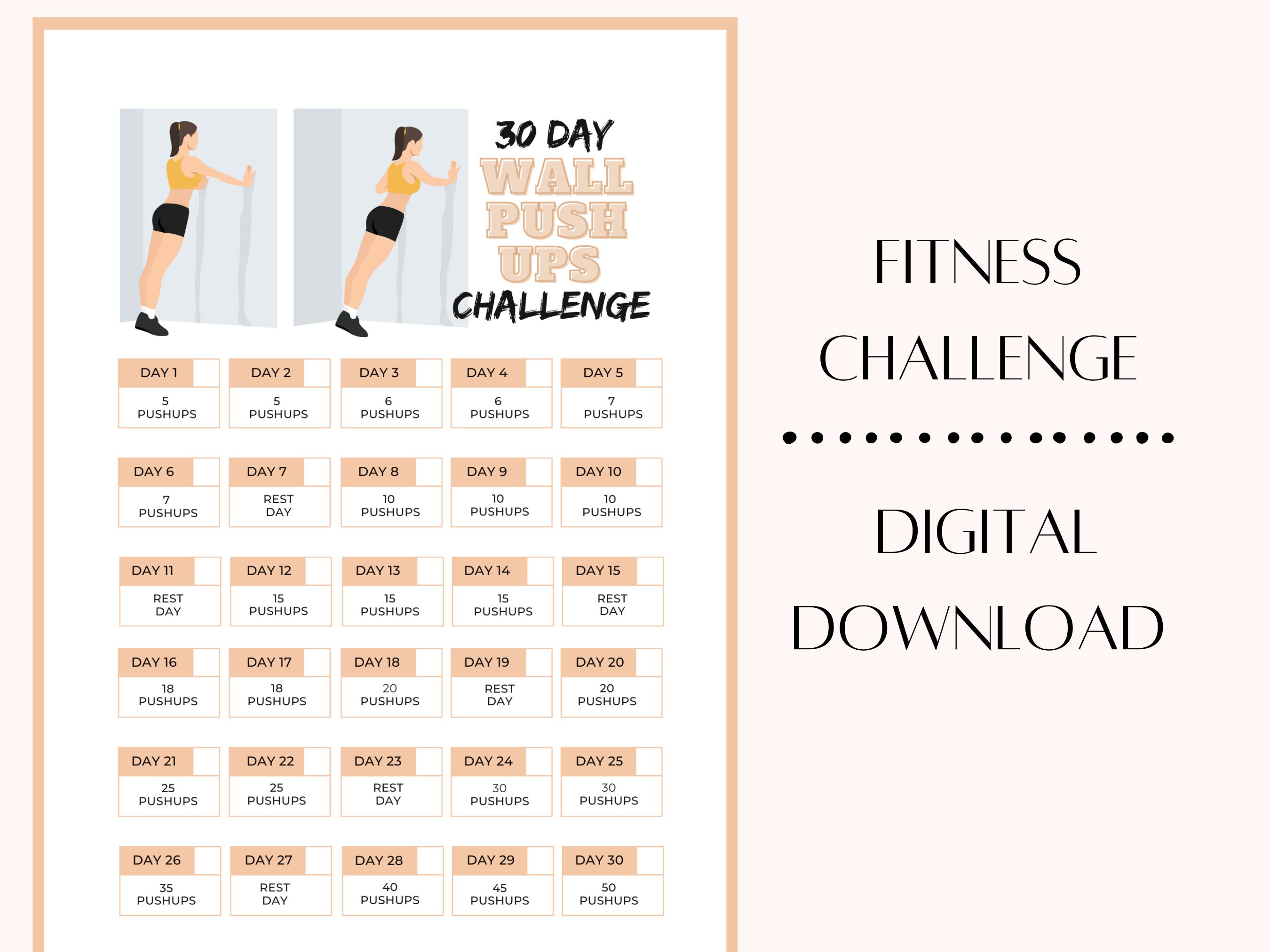Build Upper Body Strength With a 30-day Wall Push-up Challenge ...