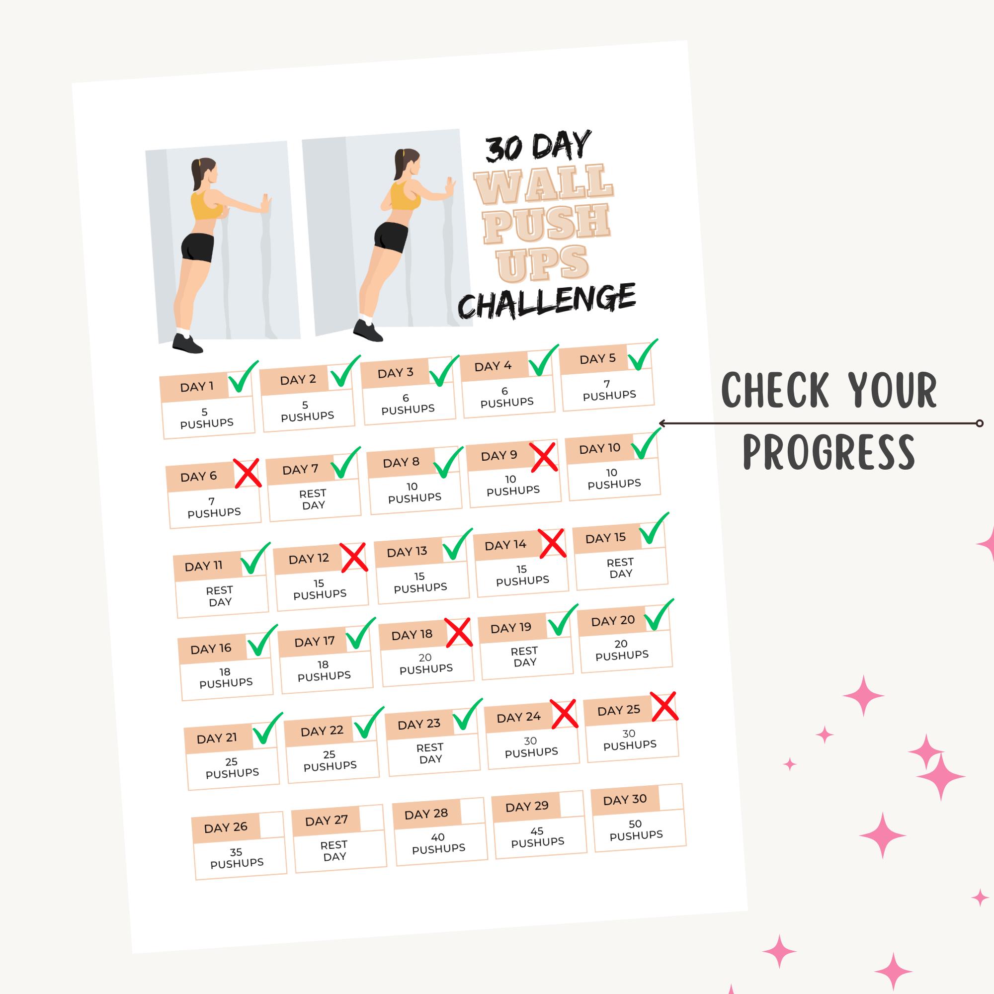 Build Upper Body Strength With a 30-day Wall Push-up Challenge ...