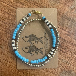 Boho TX Ocean beaded bracelet set