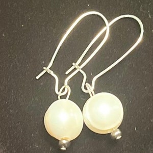 Genuine Large Freshwater Pearl Earrings