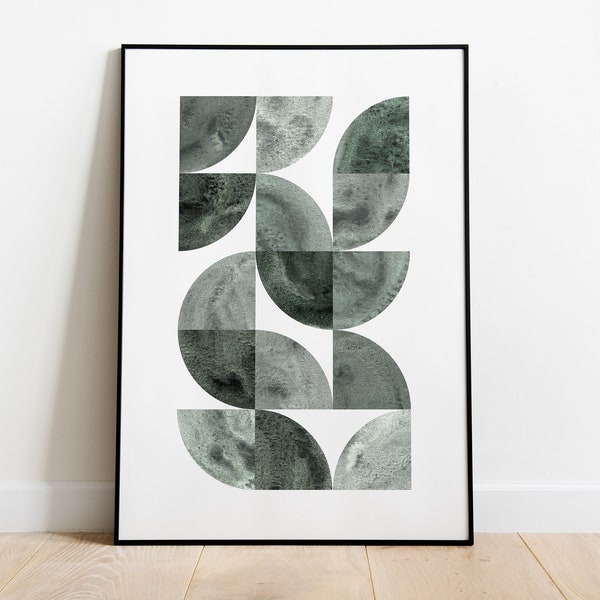 Dark Green Wall Art Etsy