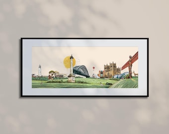 Lines of the North • Newcastle upon Tyne Wall Art