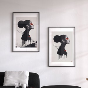 Persiguiendo • Impresión artística de mujer