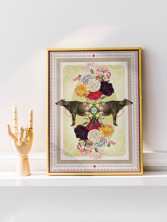 Year of the Ox . 2021 Chinese Zodiac print