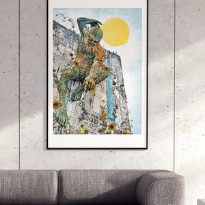 River God of Tyne • Newcastle Civic Centre Art Print . Wall Art