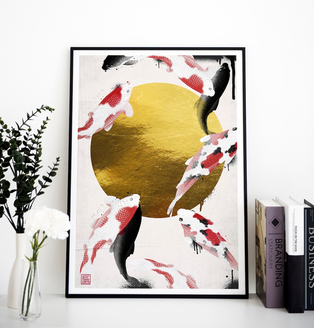 Koi Fish • Japanese Wall Art . Print - Etsy