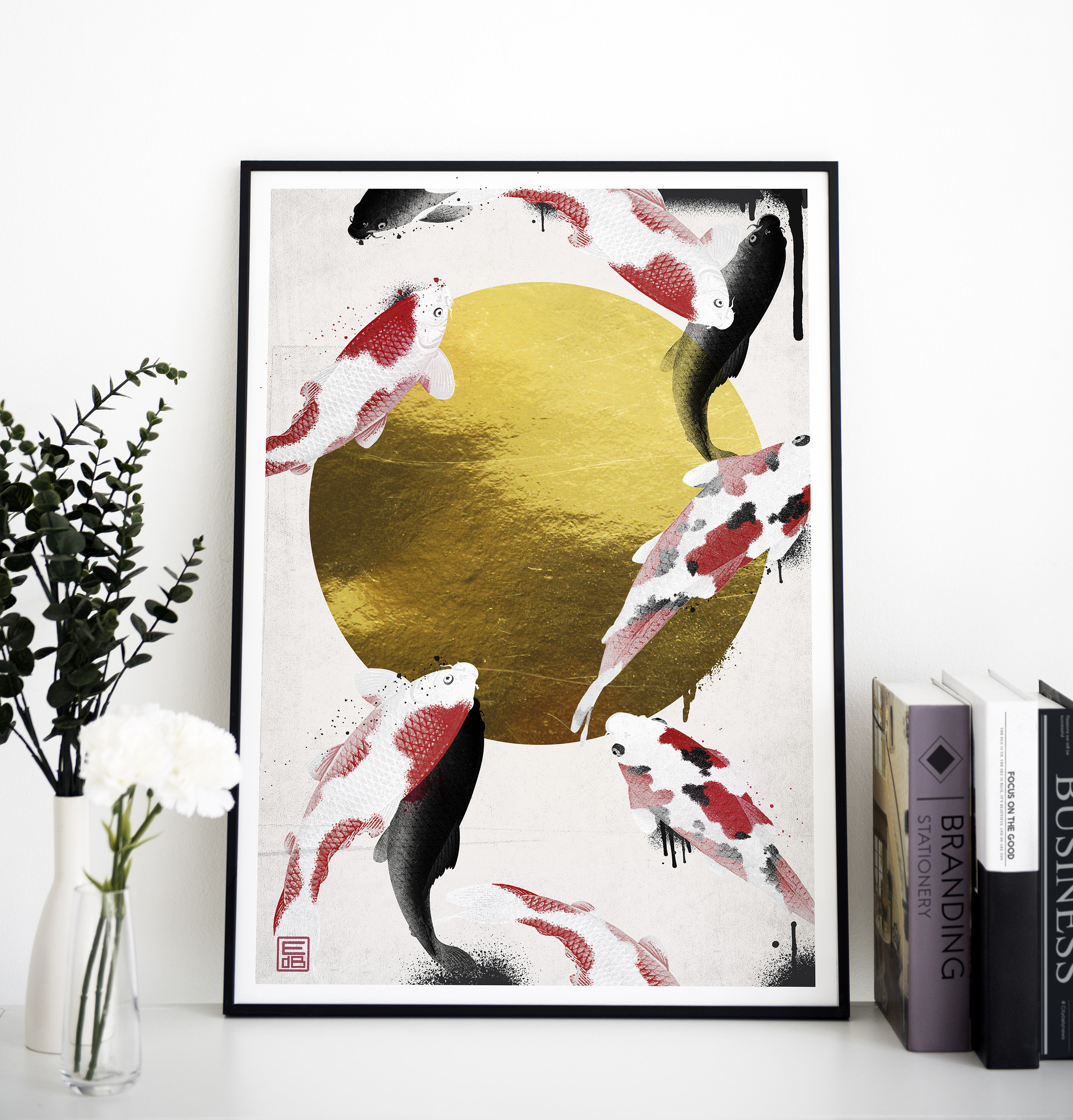 Koi Fish • Japanese Wall Art . Print - Etsy