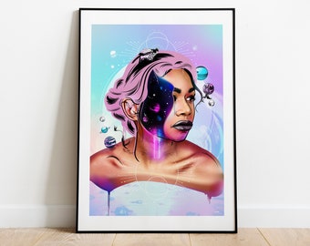 Finding My Inner Universe (Print. Poster. Wall Art)