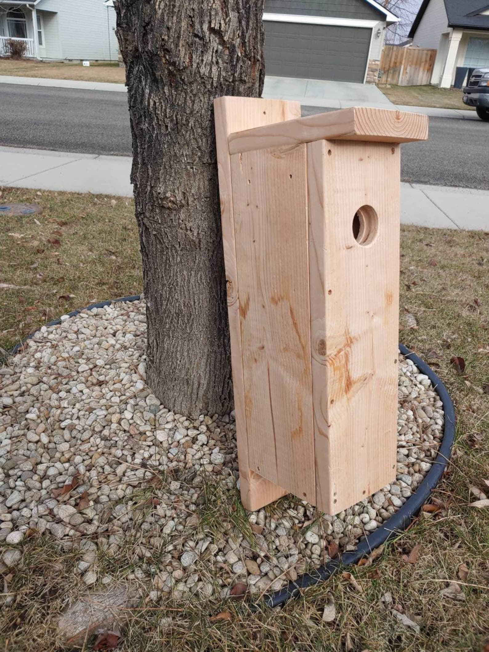 Bird House Nest Box for Common Woodpecker Flickers Customized Solid