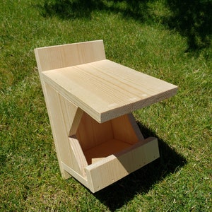 Shelf Bird House Nest Box for Robins Cardinals Doves or Swallows Customized Solid Wood
