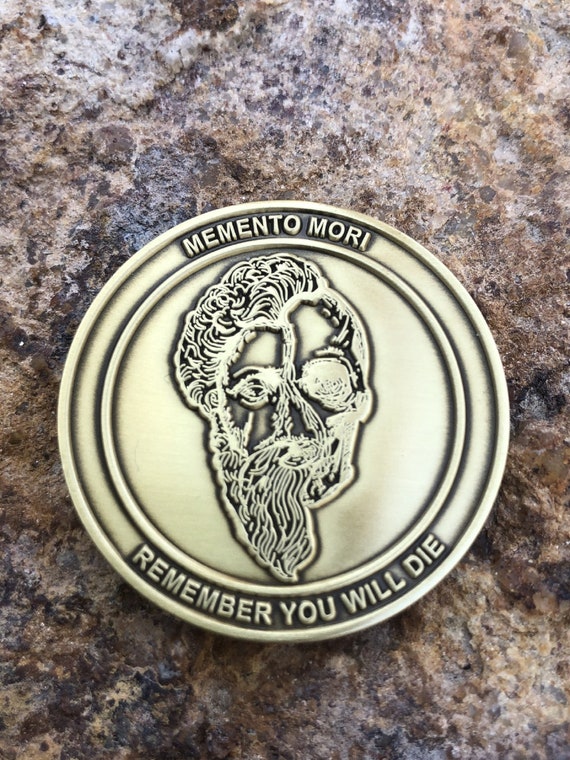 Memento Mori Marcus Aurelius Stoic Coin Stoicism Etsy