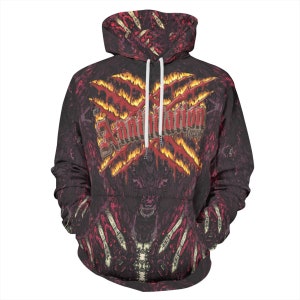 Annihilation Certified Hoodie, Cyclops Hoodie, Black Horror Hoodie, Flame Sweatshirt, All Over Print Hoodie, Monster Hoodie, Alpha Hoodie