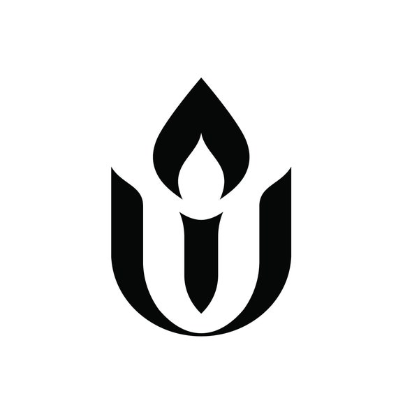 Unitarian Universalist Decal,  Logo or Flaming Chalice, Use on car windows, Water bottles, Lap tops & more, 1" to 10", 5 years out doors,