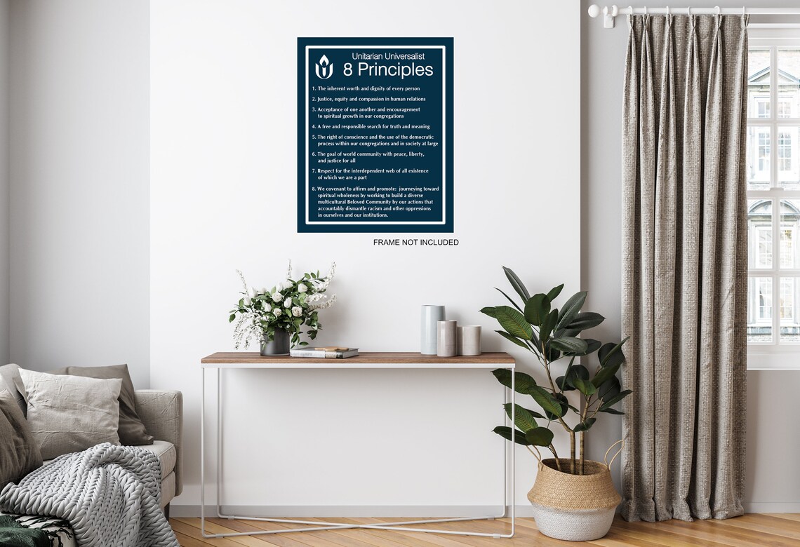 Wall Art Unitarian Universalists 7 or 8 Principle Versions | Etsy