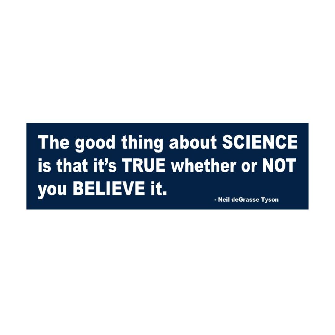 Science Quote Bumper Sticker: Neil Degrasse Tyson - Etsy