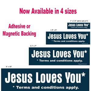 Atheist Sticker, Jesus Loves You, *terms and Conditions Apply, Lap Top ...