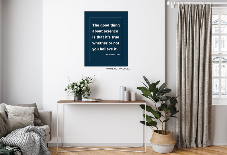 Neil Degrasse Tyson Quote Art Print: Science Poster - Etsy
