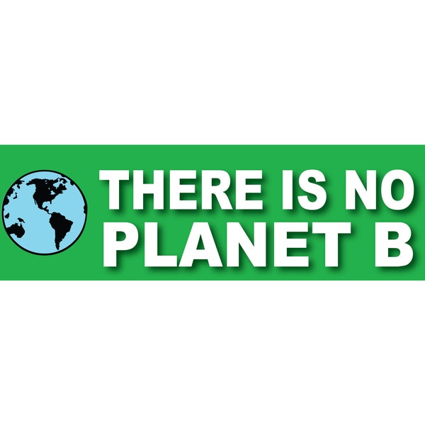 Bumper Sticker, There is no planet B, Save the planet Aufkleber, Klimaaufkleber, Umweltaktivist Sticker