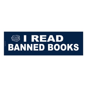 I Read Banned Books, Bumper sticker,