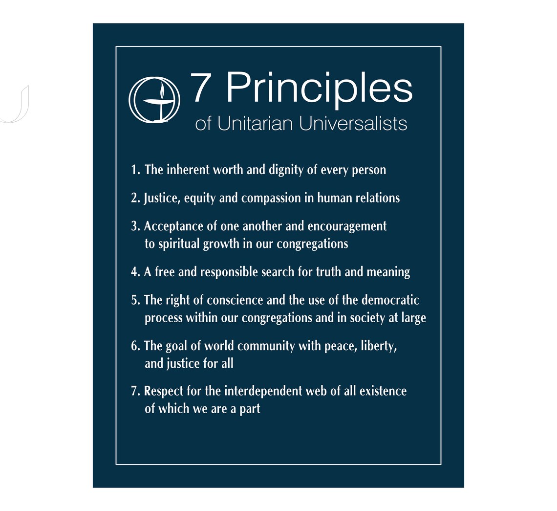 Unitarian Universalist Principles Wall Art: 7 or 8 Principle Versions ...