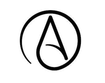 Atheist Symbol Decal: Car, Laptop, Bottle Sticker - 5-Year Vinyl