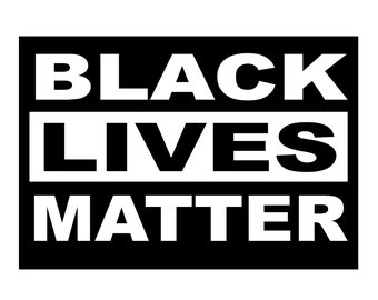 Black Lives Matter Sticker, or Magnet, George Floyd, Breonna Taylor, BLM